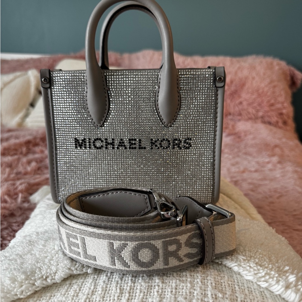 Michael Kors Sparkling Gray Handbag